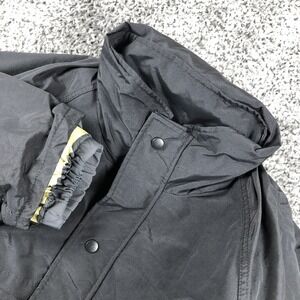 Blauer Jacket Mens XL Black Nylon Quilted Insulated Lined Hooded Parka Made USA